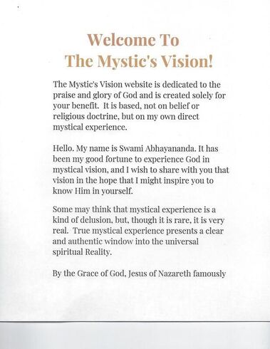 The Mystic’s Vision (Homepage PDF) — Swami Abhayananda